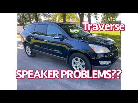 this my chevy traverse 2009 radio stopped working out of no where during winter time only the dashboard tweeters will work it has worked when it was warmer o. . Chevy traverse no sound from radio